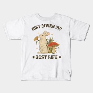 Just Living My Best Life: Radiating Optimism Kids T-Shirt